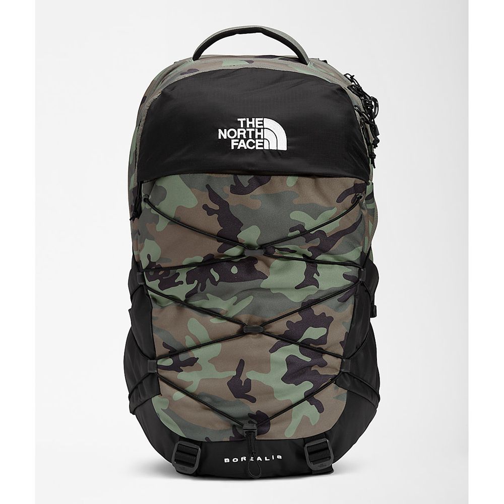 The North Face Backpacks Mens Australia - The North Face Borealis Green / Camo Print / Black (VZW-40